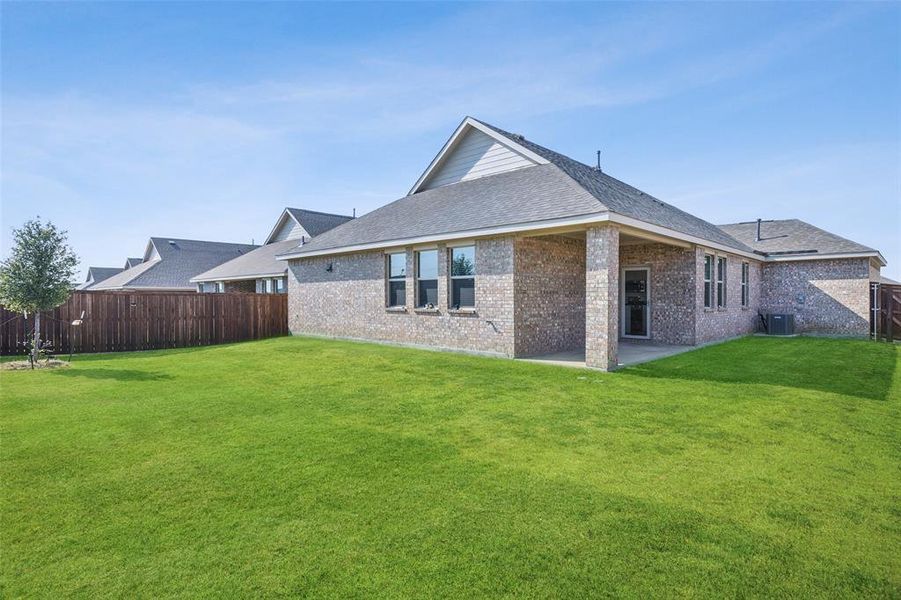 Front exterior of a new home in Linden Hills: Classic Collection, Little Elm, TX, highlighting curb appeal (Image 18). Front exterior of a new home in Linden Hills: Classic Collection, Little Elm, TX, highlighting curb appeal (Image 18).