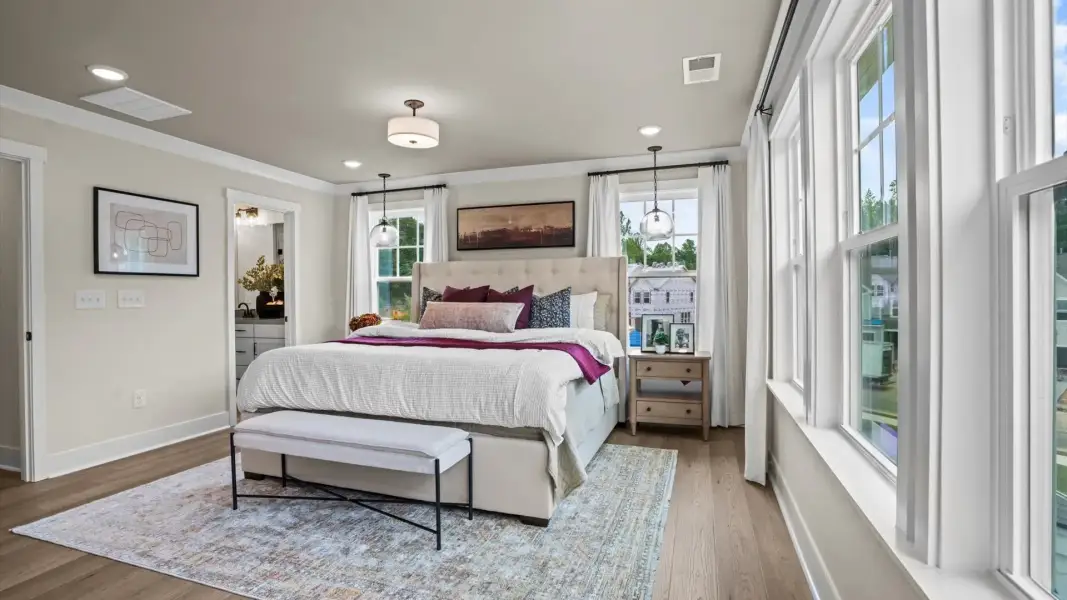 Furnished interior view inside a new home in North First Street Townes, Mebane (Image 20).