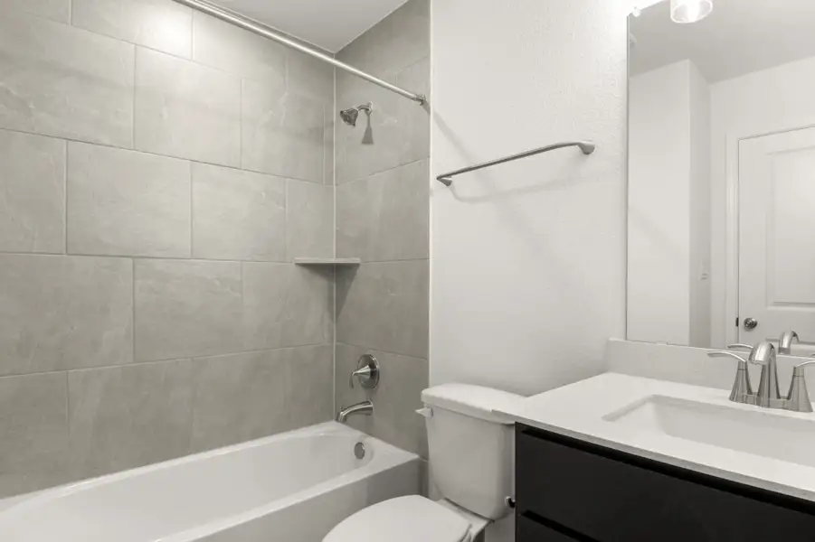 Furnished interior view inside a new home in Trace, San Marcos (Image 3).