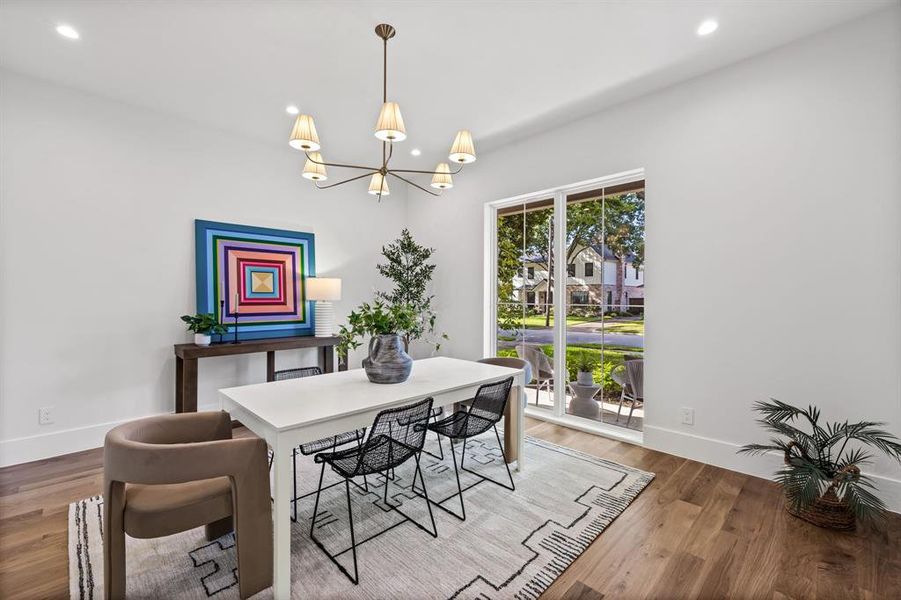 Furnished interior view inside a new home in , Dallas (Image 23). Furnished interior view inside a new home in , Dallas (Image 23).