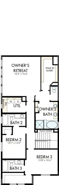 2D floor plan layout of this home in Walsh Cottage, Fort Worth, TX (Image 3). 2D floor plan layout of this home in Walsh Cottage, Fort Worth, TX (Image 3).