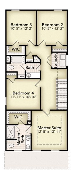 Second Floor (4 Bedroom Option)
