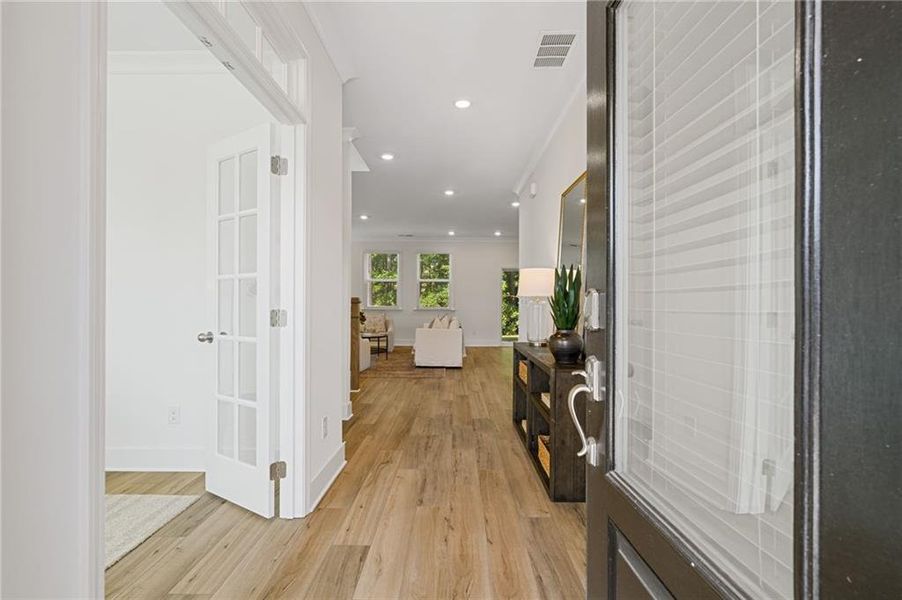 Furnished interior view inside a new home in , Dallas (Image 17).