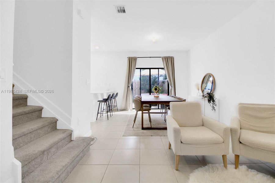 Furnished interior view inside a new home in , Homestead (Image 9). Furnished interior view inside a new home in , Homestead (Image 9).