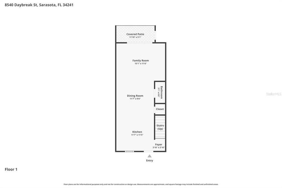 2D floor plan layout of this home in , Sarasota, FL (Image 5).
