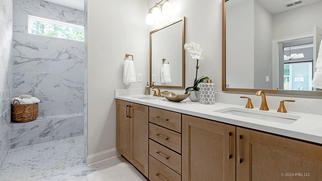 Furnished interior view inside a new home in The Courtyards at Bailey Farm, Dacula (Image 7).