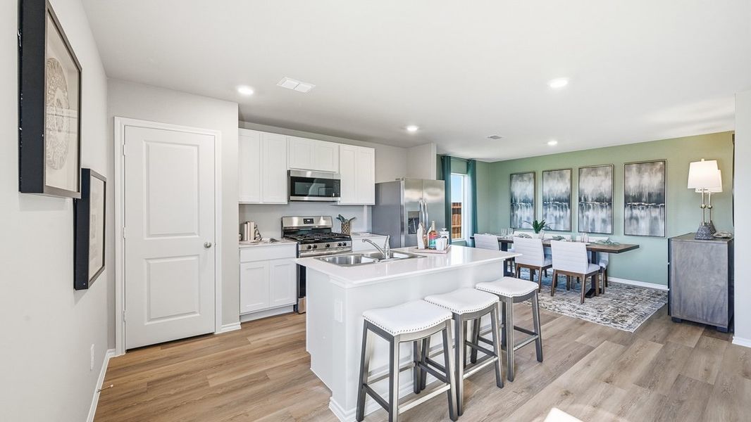 Furnished interior view inside a new home in Sunnycreek, Crowley (Image 3).