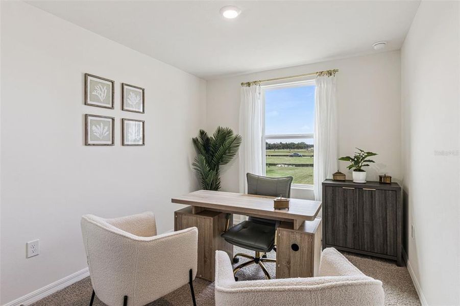 Furnished interior view inside a new home in Danbury at Ridgewood Lakes, Davenport (Image 6).