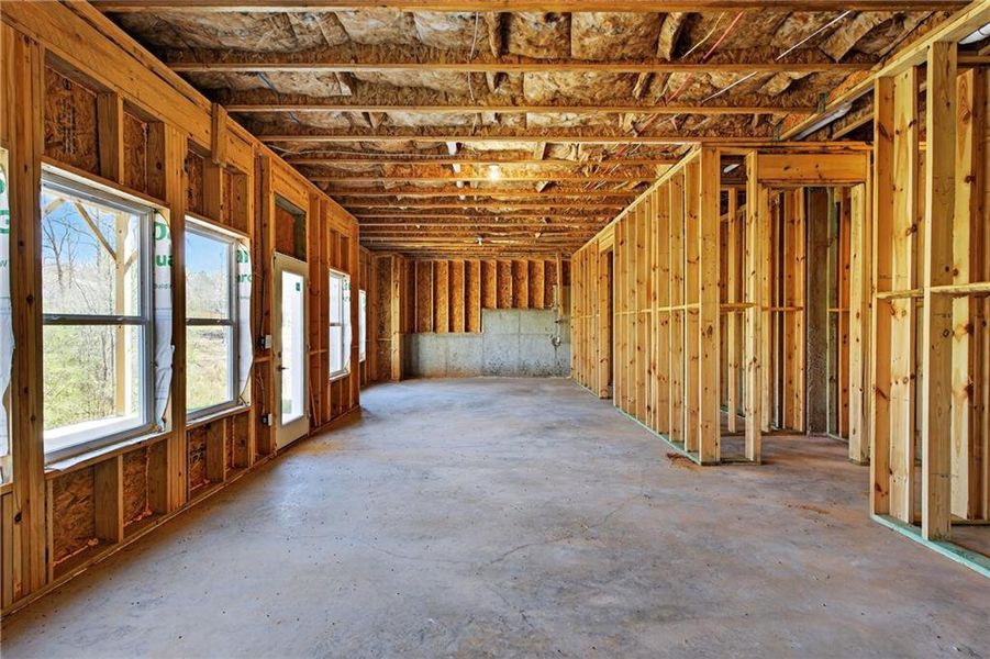 In-progress construction of a new home in Waters Edge, Mansfield, GA (Image 31).