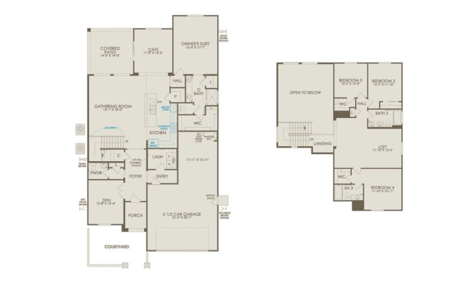 2D floor plan layout of this home in El Cidro, Goodyear, AZ (Image 2). 2D floor plan layout of this home in El Cidro, Goodyear, AZ (Image 2).