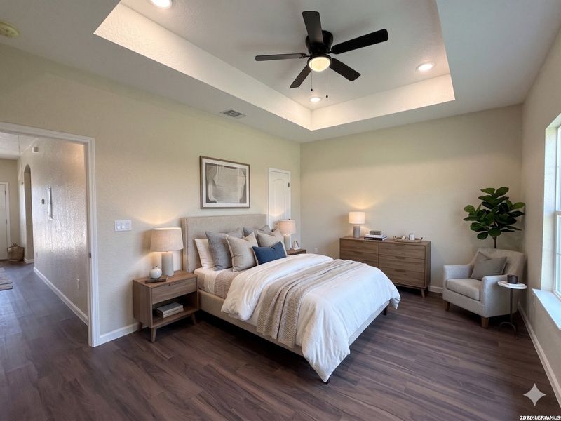 Furnished interior view inside a new home in , San Antonio (Image 8).