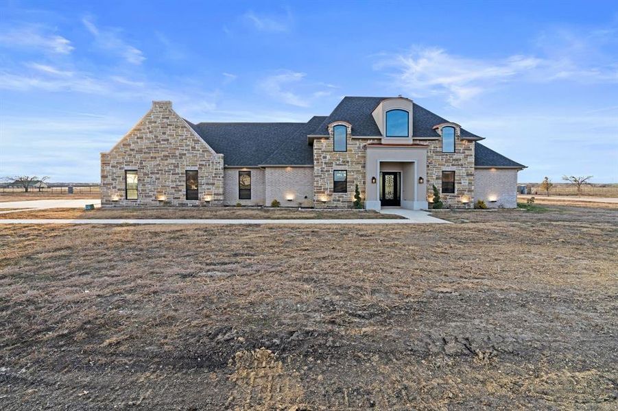 View of french country home