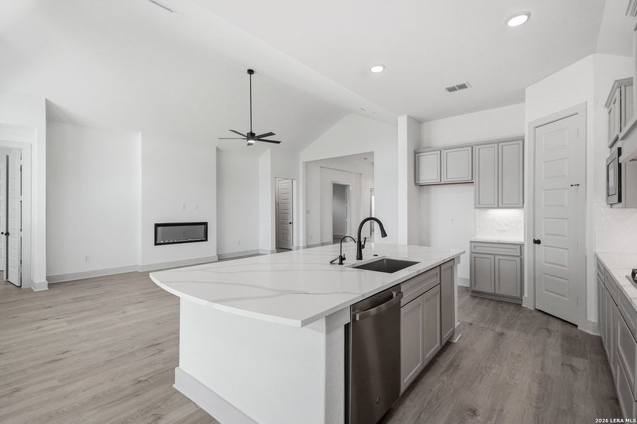 Furnished interior view inside a new home in Stillwater Ranch, San Antonio (Image 8).