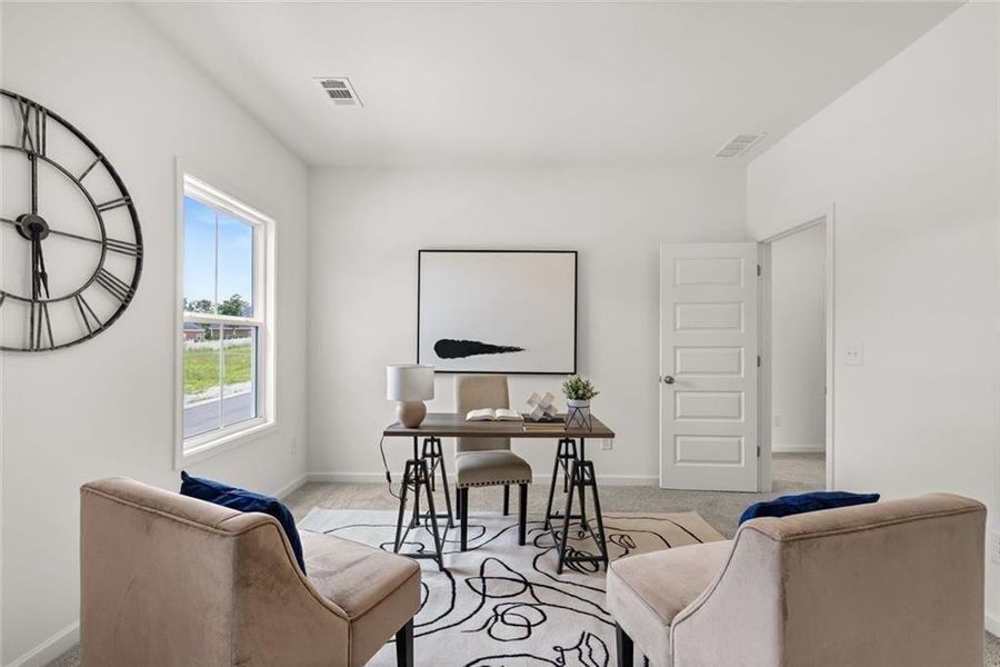 Furnished interior view inside a new home in , Loganville (Image 6). Furnished interior view inside a new home in , Loganville (Image 6).