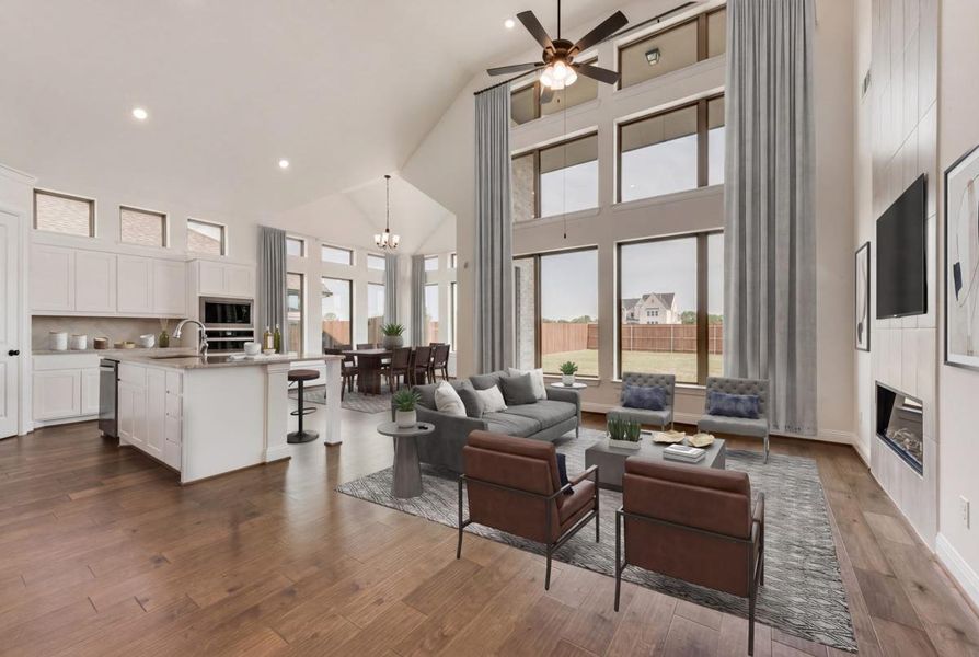 Furnished interior view inside a new home in Park Trails, Forney (Image 6). Furnished interior view inside a new home in Park Trails, Forney (Image 6).