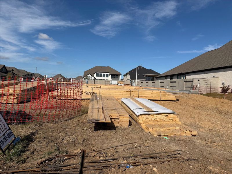 In-progress construction of a new home in Pomona, Manvel, TX (Image 5).