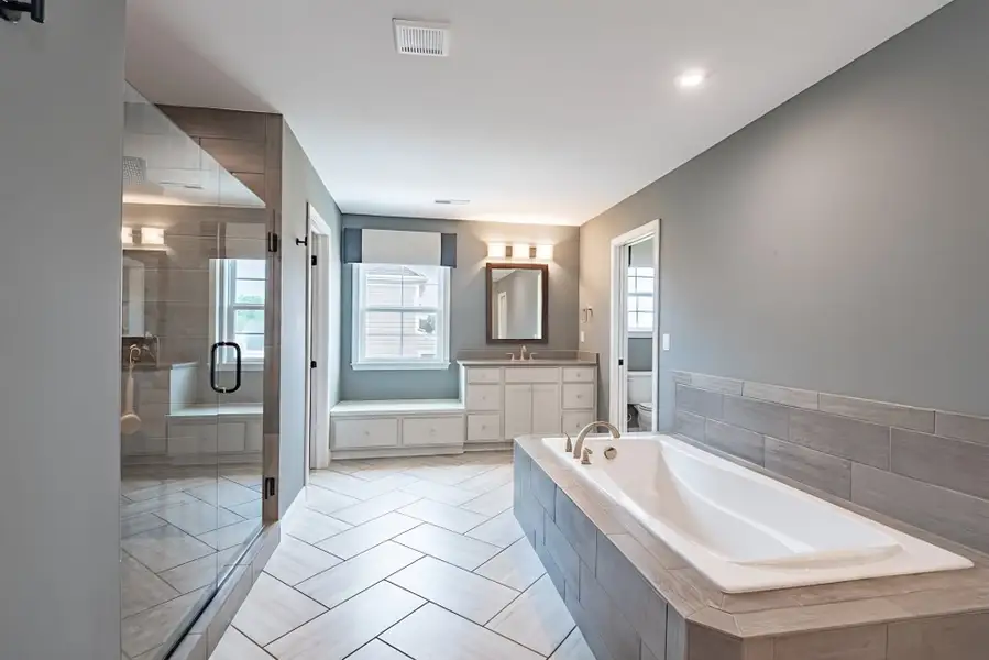 Representative furnished interior of a home built from the Paxton by Fischer Homes in Governor’s Preserve, Canton (Image 12).