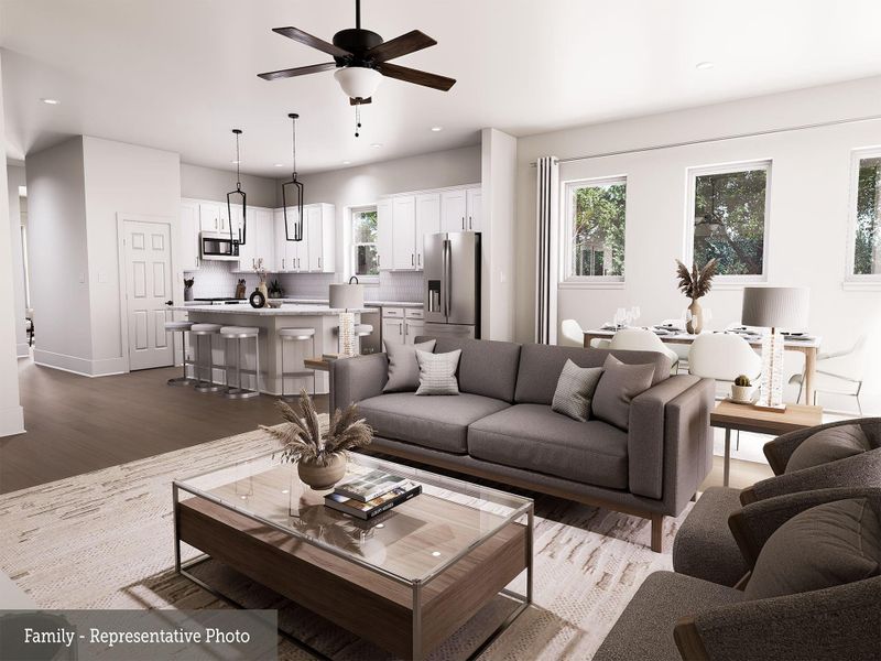 Furnished interior view inside a new home in Legacy - Retreat Collection, League City (Image 6).