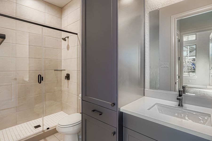 Furnished interior view inside a new home in 6 Creeks, Kyle (Image 3).