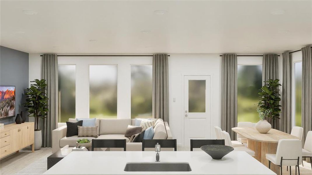 Furnished interior view inside a new home in Solterra, Mesquite (Image 6).