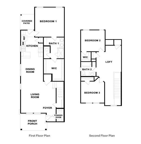 2D floor plan layout of this home in Avery Centre, Round Rock, TX (Image 5).
