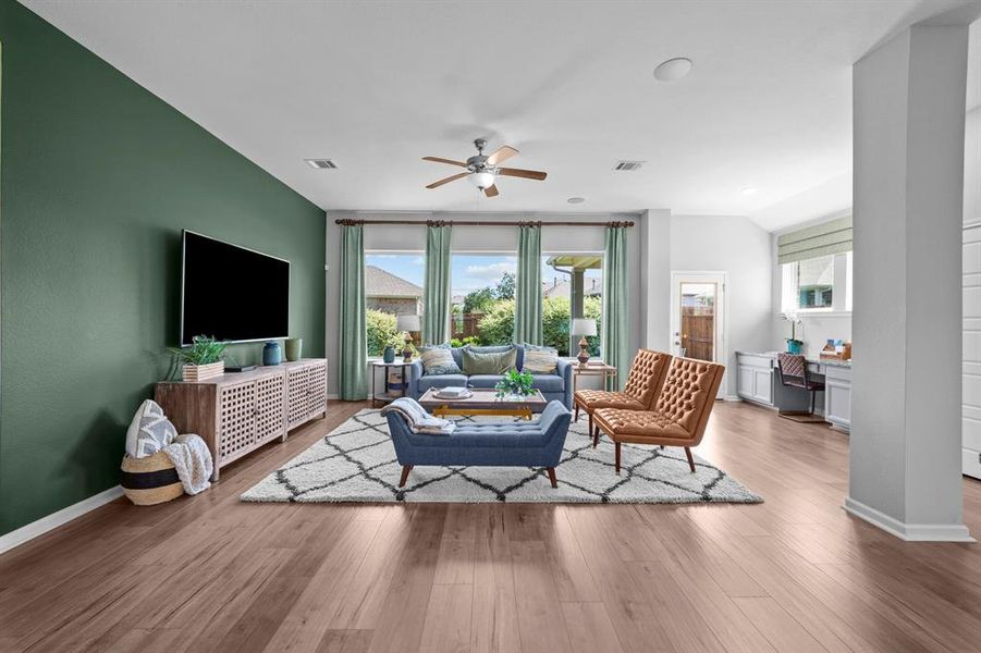 Furnished interior view inside a new home in Tavolo Park Cottages, Fort Worth (Image 27).