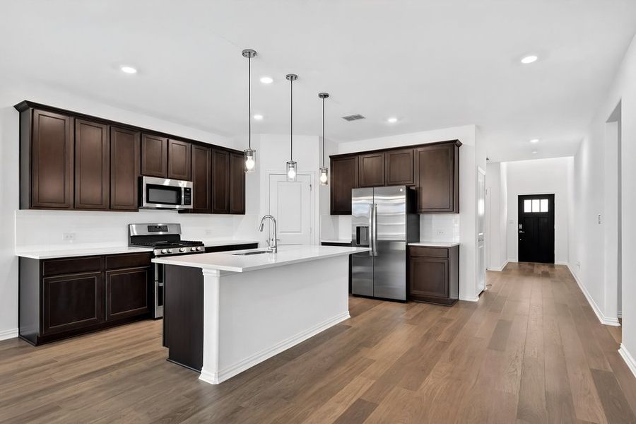 Furnished interior view inside a new home in Parks at Foster Crossing, Anna (Image 5).