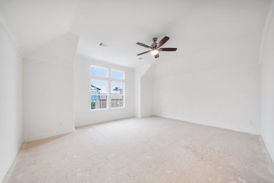 Representative unfurnished interior of a home built from the Geneva by Sandcastle Homes in Sunset Heights, Houston (Image 24). Representative unfurnished interior of a home built from the Geneva by Sandcastle Homes in Sunset Heights, Houston (Image 24).