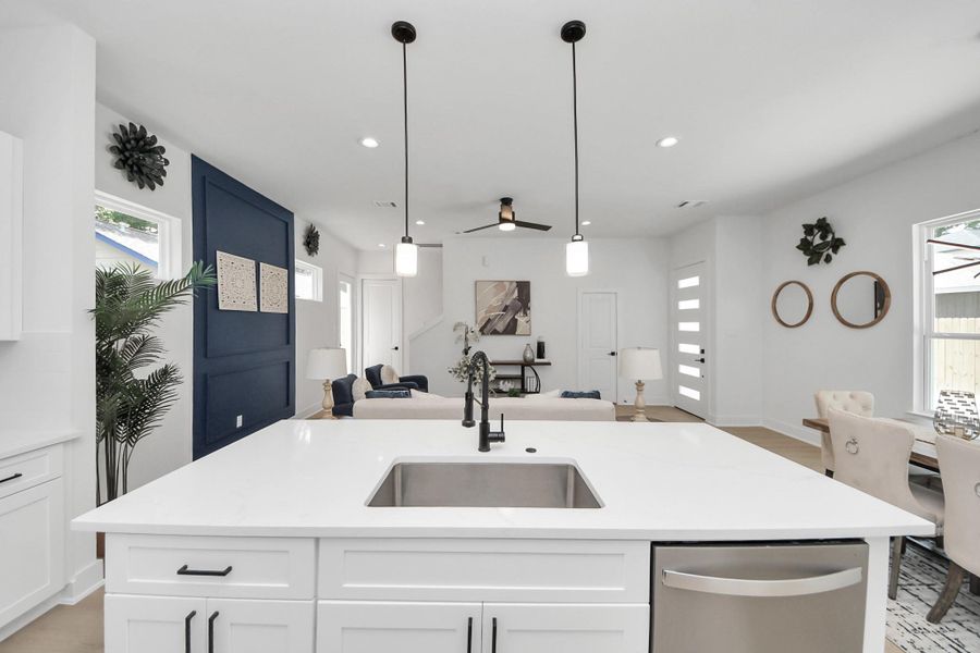 Furnished interior view inside a new home in , Houston (Image 25).