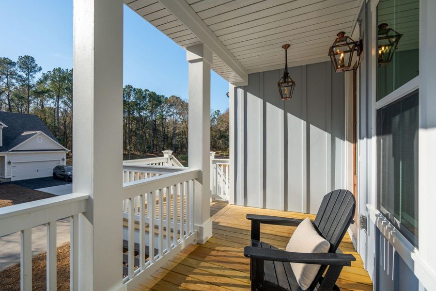 Exterior details and patio area of a home in Waterloo Estates, Johns Island (Image 39).
