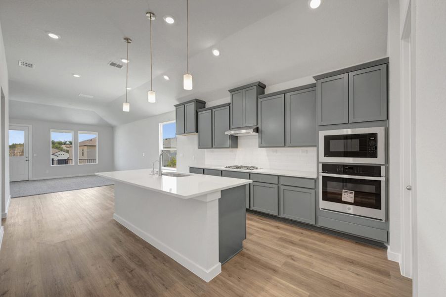 Furnished interior view inside a new home in The Meadows at Hunters Ranch, San Antonio (Image 8).
