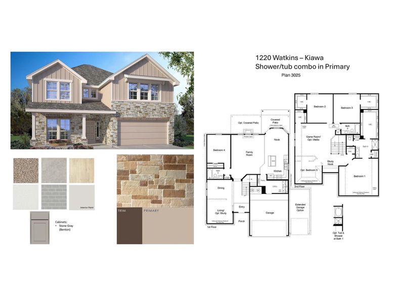 Sample of building materials used in homes in Southern Pointe, College Station (Image 25).