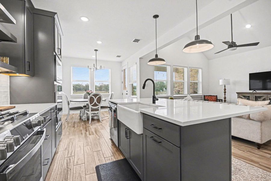 Furnished interior view inside a new home in Centennial Oaks, Santa Fe (Image 15).