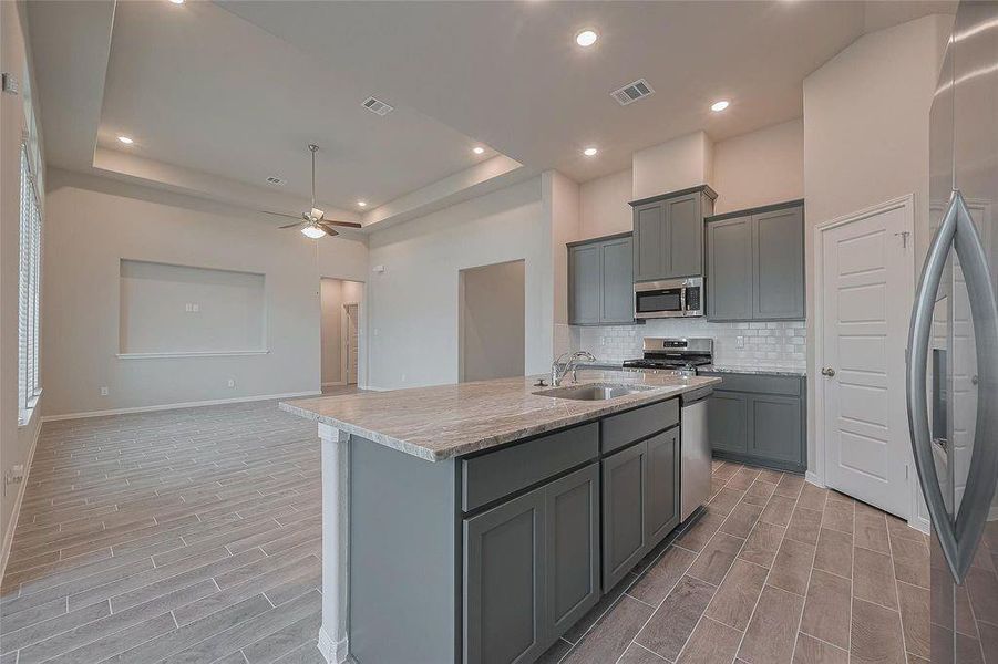 Furnished interior view inside a new home in River Ranch, Dayton (Image 13).