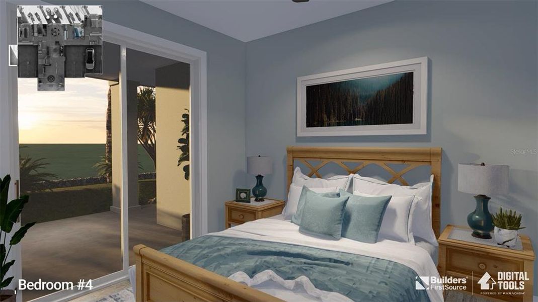 1st floor guest room rendering