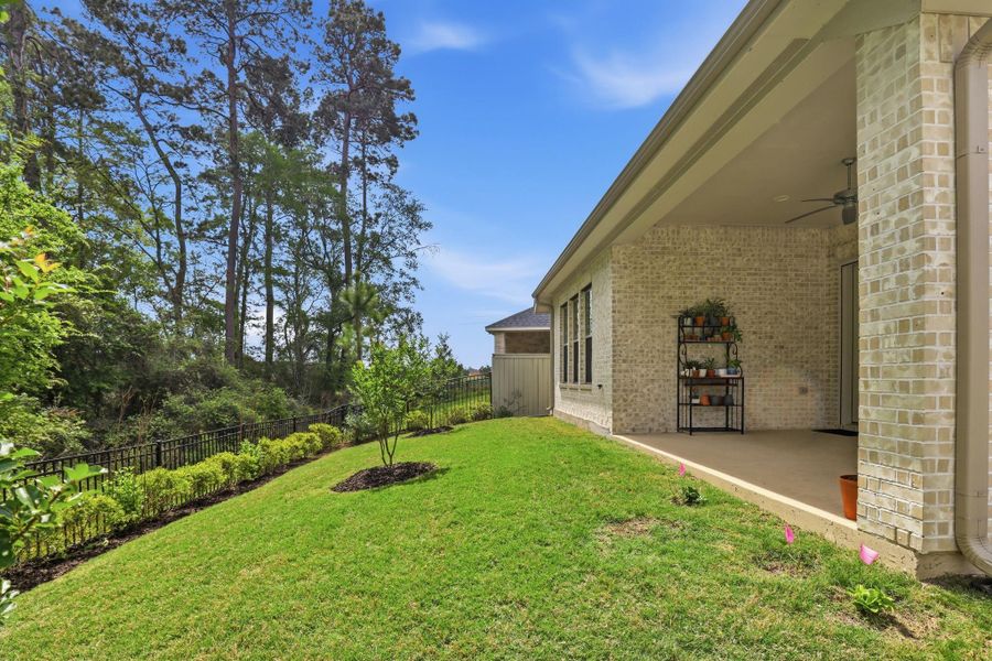 Enjoy peace and privacy against the serene natural backdrop of the Magnolia pine trees.