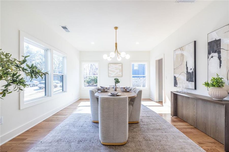 Furnished interior view inside a new home in , Avondale Estates (Image 4). Furnished interior view inside a new home in , Avondale Estates (Image 4).
