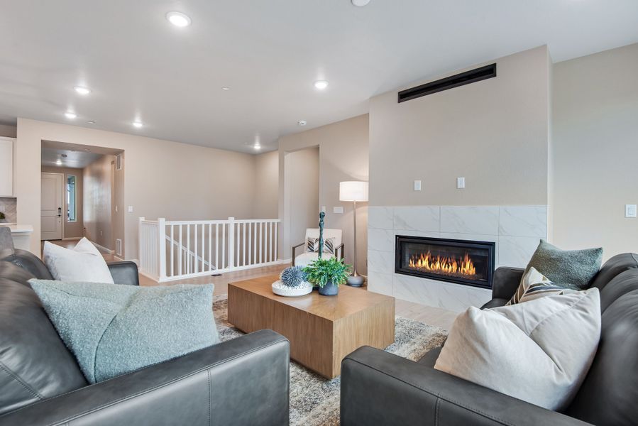 Furnished interior view inside a new home in Reunion, Commerce City (Image 10).