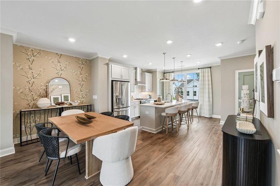 Furnished interior view inside a new home in Palisades, Cumming (Image 19). Furnished interior view inside a new home in Palisades, Cumming (Image 19).