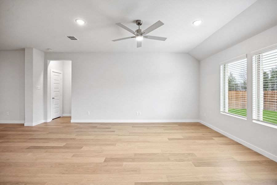 Living Room in the Heisman home plan by Trophy Signature Homes – REPRESENTATIVE PHOTO