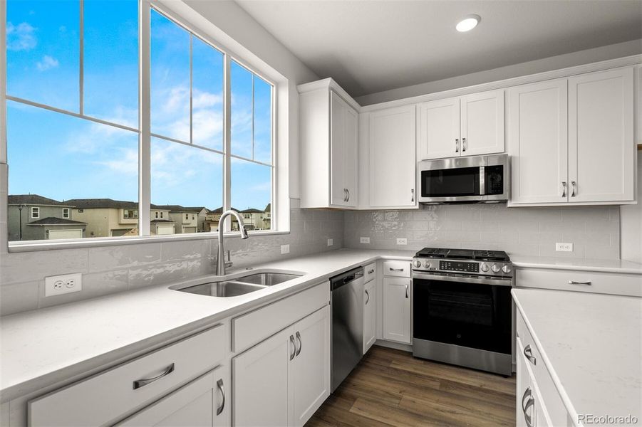 Furnished interior view inside a new home in Revel Crossing at Wolf Ranch – The Ascent Collection, Colorado Springs (Image 11).