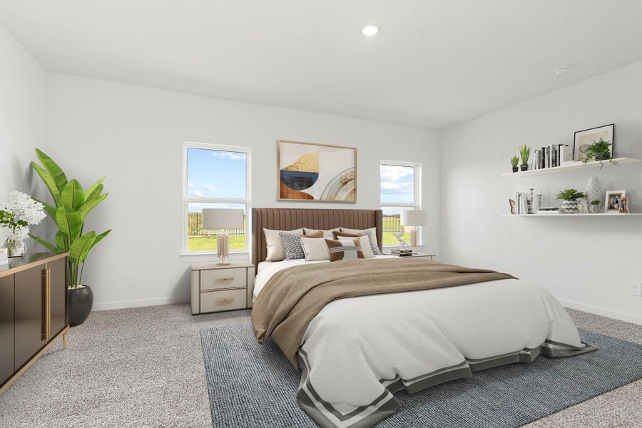 Furnished interior view inside a new home in Tamarron, Fulshear (Image 14).