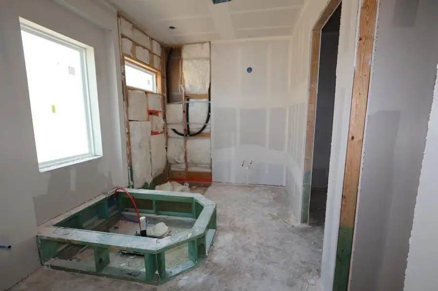 In-progress construction of a new home in Grand Central Park 55' Homesites, Conroe, TX (Image 6).