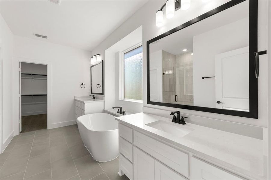 Furnished interior view inside a new home in Valencia on The Lake, Little Elm (Image 8).