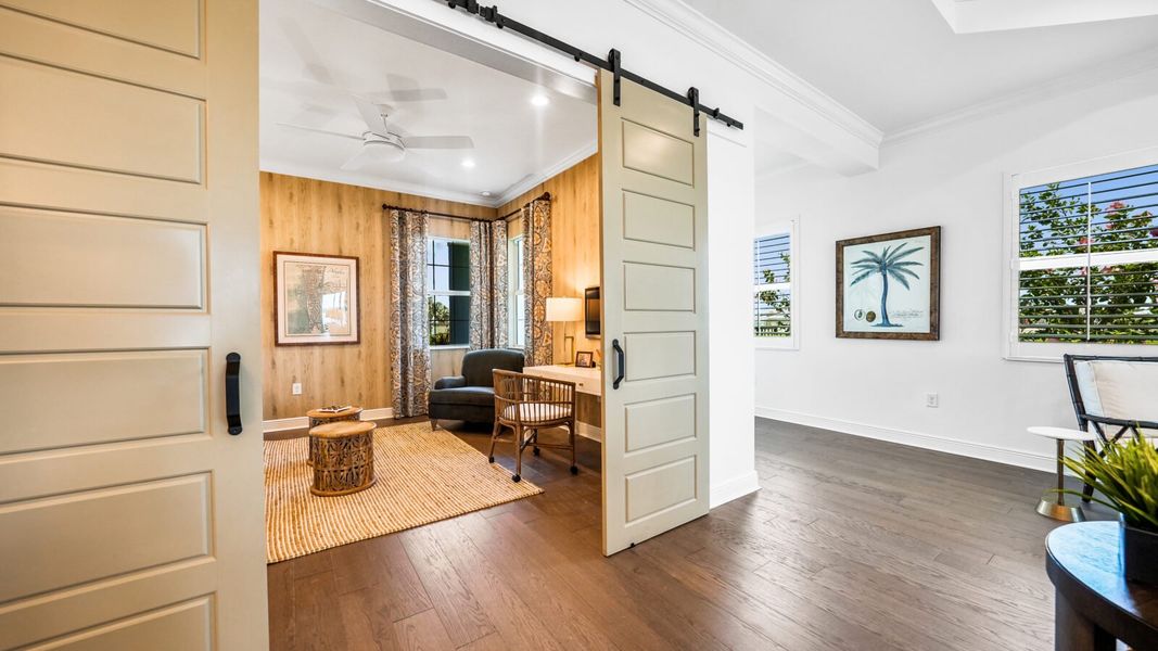 Representative furnished interior of a home built from the Bright Meadow 2 by Neal Communities in Vistera of Venice, Venice (Image 15).