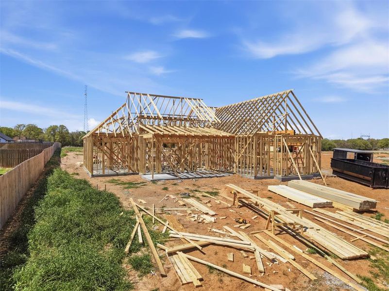 In-progress construction of a new home in , Tolar, TX (Image 6).