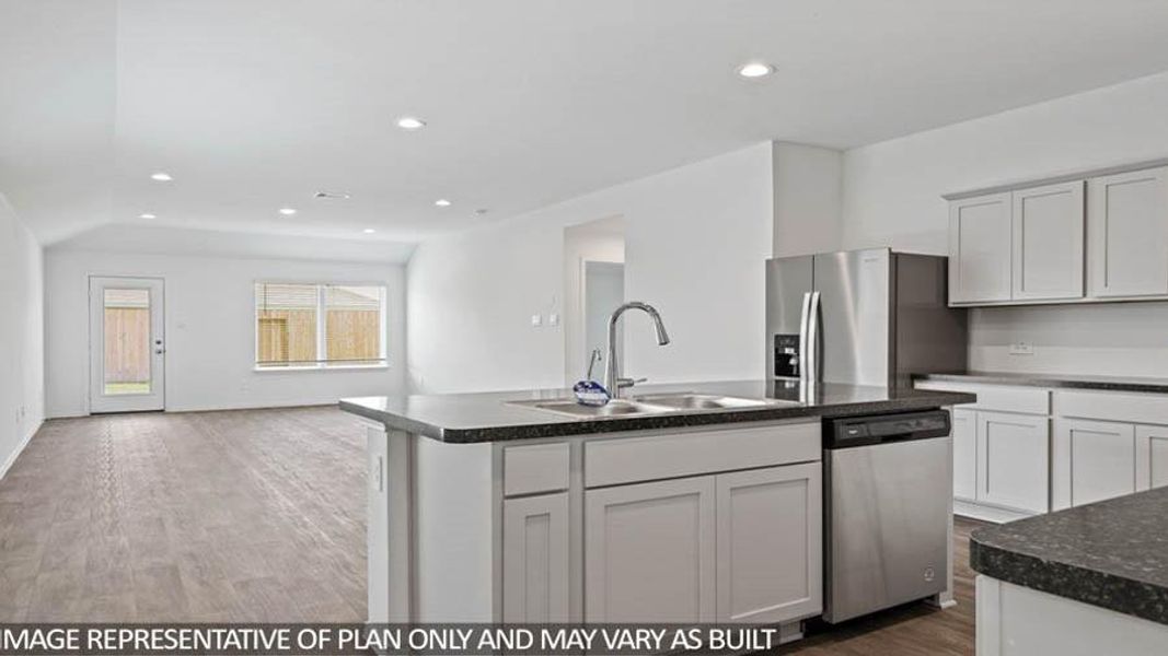 Furnished interior view inside a new home in Venetian Pines, Conroe (Image 3).
