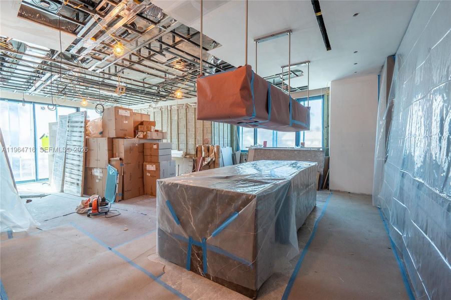 In-progress construction of a new home in , Miami Beach, FL (Image 9).