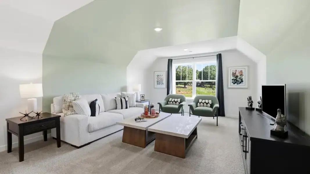 Furnished interior view inside a new home in Spring Ridge Reserve, Anderson (Image 31). Furnished interior view inside a new home in Spring Ridge Reserve, Anderson (Image 31).