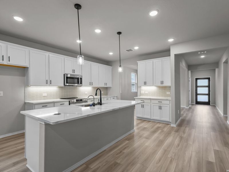 Furnished interior view inside a new home in Royal Crest, San Antonio (Image 6).